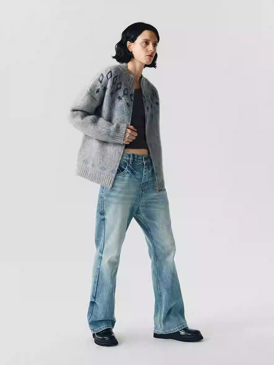 LIMPIDOCULUS Diamond Wool Blend Zip