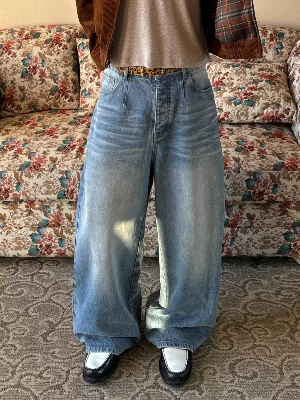 Ins Gale Blue Ice Denim