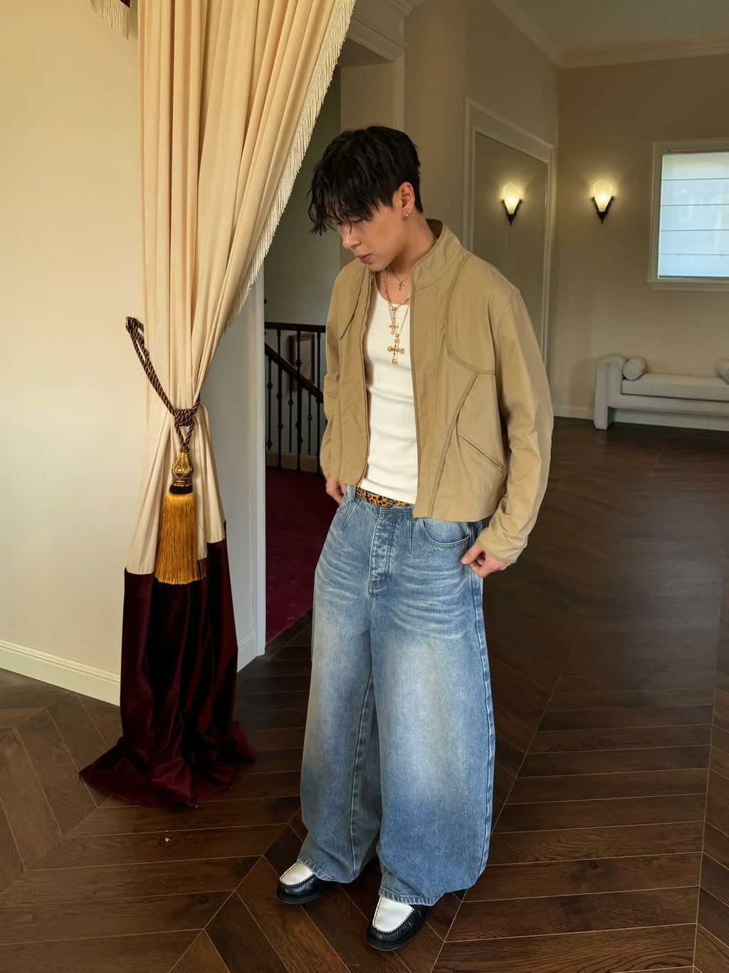 Ins Gale Blue Ice Denim