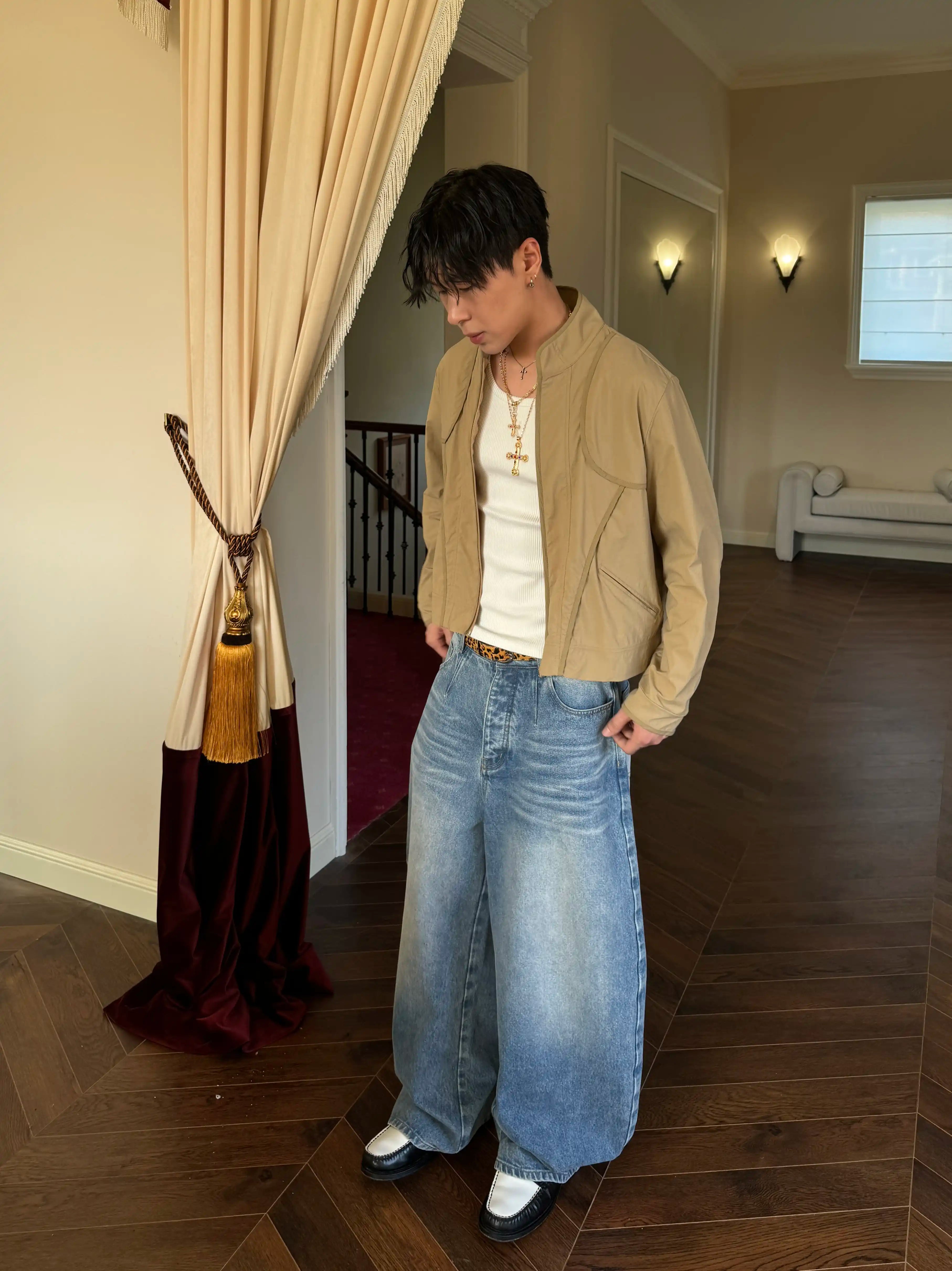 Ins Gale Blue Ice Denim