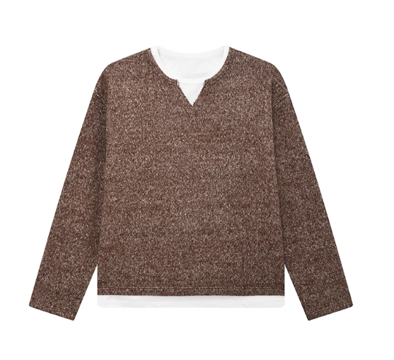 LIMPIDOCULUS Twofold Sweater Brown